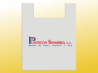 Bolsas de plstico reciclado con asa camiseta